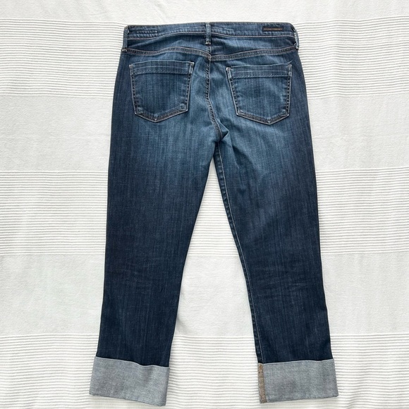 Citizens of Humanity Dani Crop Straight Leg Jean in Dark Wash - Picture 6 of 14